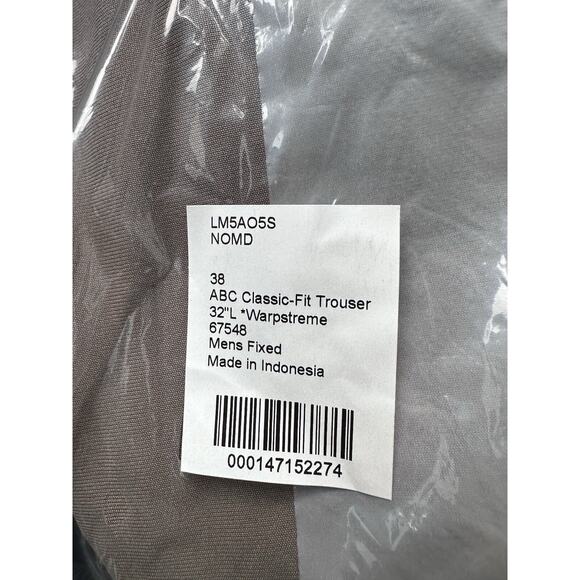 NWT $128 Lululemon ABC Classic-Fit 5Pkt Pants Trouser Warpstreme In Nomad 38x32 - Picture 7 of 9